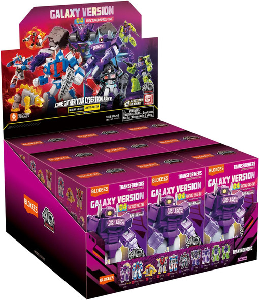Blokees Transformers Galaxy Version 04 Fractured Space-Time Case of 9 Model Kits