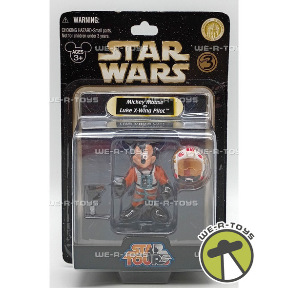 Star Wars Disney Star Tours Mickey Mouse as Luke X-Wing Pilot Action Figure 2009