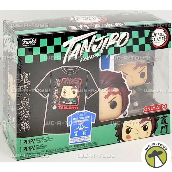 Funko POP Tees Demon Slayer Tanjiro Vinyl Figure and XL Tee Shirt