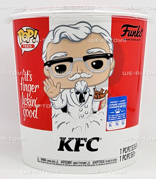 Funko Tees KFC Funko POP Golden Colonel Sanders and XL Tee Set 44545