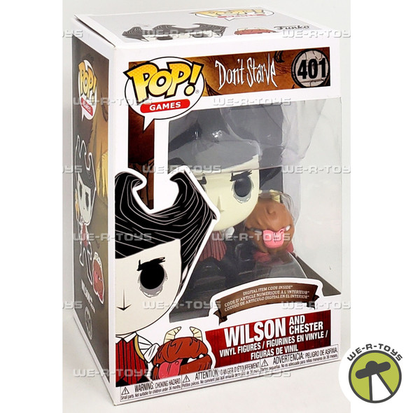 Funko POP Games Don't Starve Wilson and Chester 401 Vinyl Figures