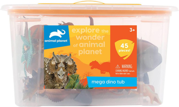 Animal Planet Dinosaur Mega Tub Playset 45 Pieces
