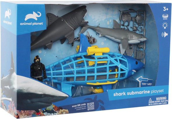 Animal Planet Shark Submarine Adventure Playset Lights & Sounds