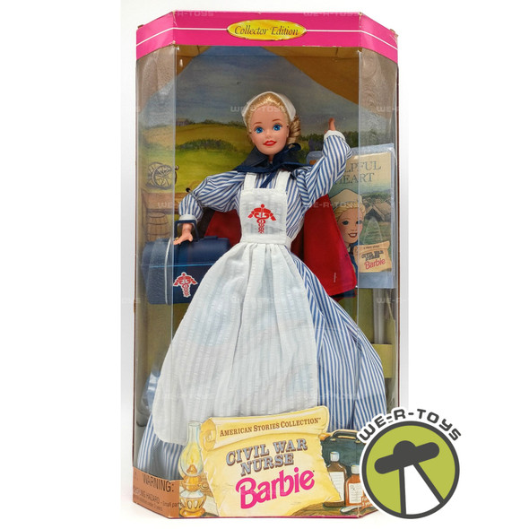 Civil War Nurse Barbie Doll American Stories Collection 1995 Mattel #14612