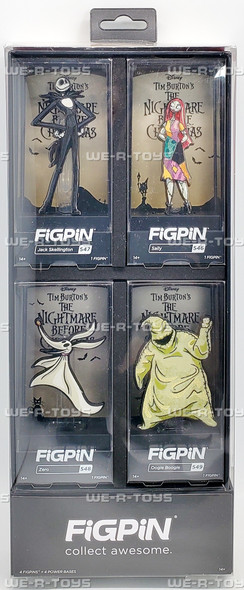 Disney The Nightmare Before Christmas Set of 4 FiGPiN Enamel Pin Set 53624