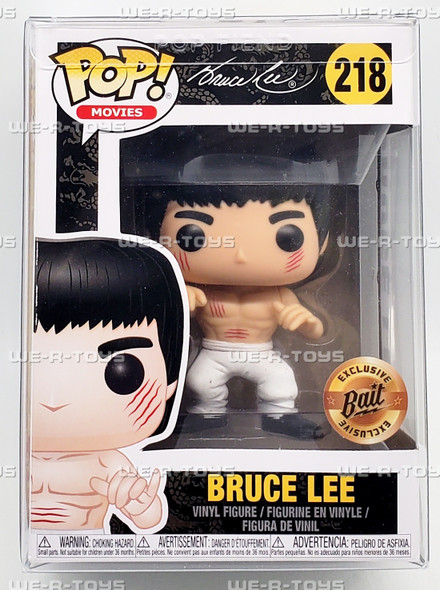 Funko POP Movies Bruce Lee White Pants and Scars 218 Vinyl Figure Bait Exclusive