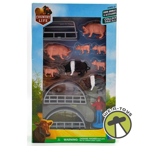 Country Life Farm Animals & Accessories 12 Piece Set 2019 Item#05517 New Ray