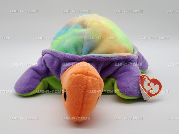 Ty Pillow Pals Snap the Turtle Rainbow Shell Plush 1999