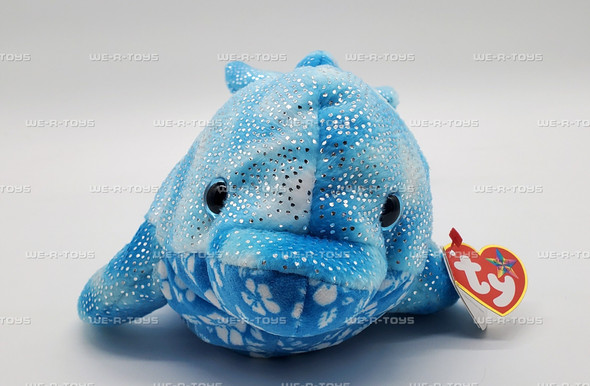 TY Beanie Buddies Docks the Blue Dolphin Plush 2007