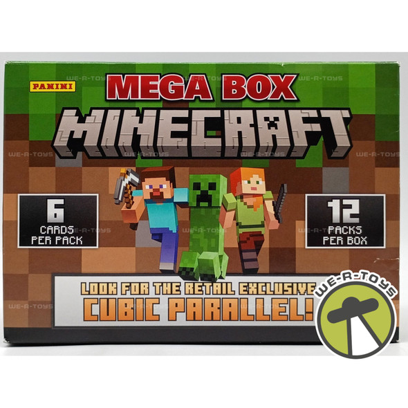 Minecraft Mega Box Trading Cards 12 Packs 2024 Panini #17133