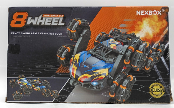 NEXBOX Stunt Spray Car 8 Wheel RC Vehicle 2024 Fancy Swing Arm 2330 Sound/Lights