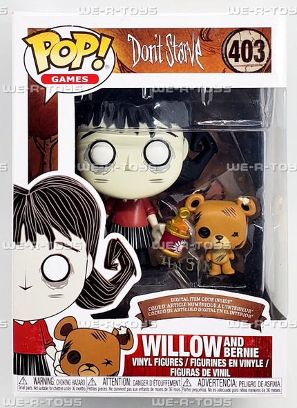 Funko POP Games Don't Starve Willow and Bernie 403 Vinyl Figures