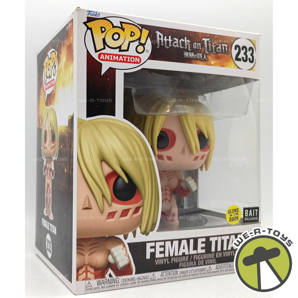 Funko Pop! Animation Attack On Titan Female Titan Glow In Dark Vinyl Figure #233