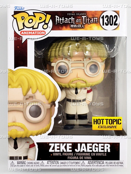 Funko POP Animation Attack on Titan Zeke Jaeger 1302 Vinyl Figure