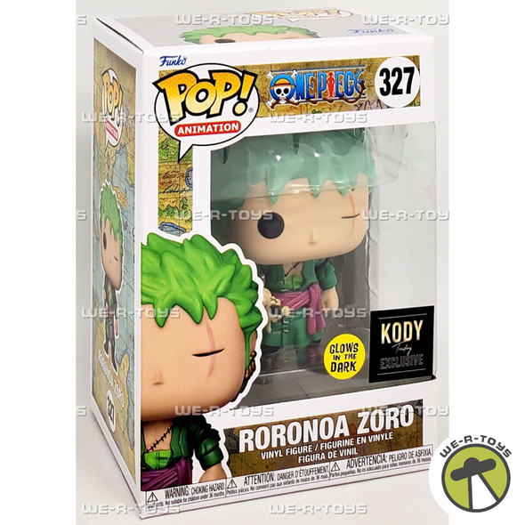 Funko POP Animation One Piece Roronoa Zoro 327 Glows in The Dark Vinyl Figure