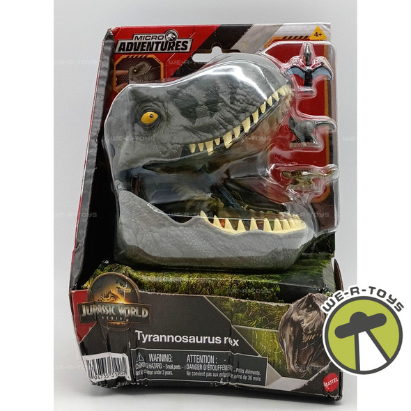 Jurassic World Rebirth Tyrannosaurus Rex Micro Adventures Playset Mattel 2024