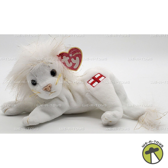Ty Beanie Babies Pride the Lion with English Flag Plush 2004