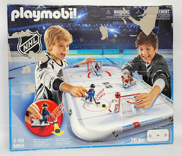 Playmobil NHL Hockey Arena with Players and Accessories 76 Piece Play Set #5068