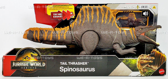 Jurassic World Rebirth Tail Thrasher Spinosaurus Action Figure 2024 Mattel JGB56