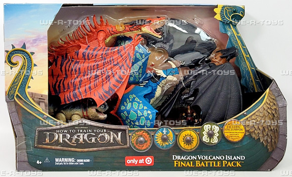 How To Train Your Dragon Volcano Island Final Battle 7 Action Figure Pack