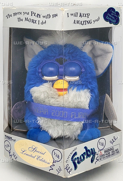 Millennium Furby Electronic Toy Y2K Gray & Blue 1999 Hasbro #70-894