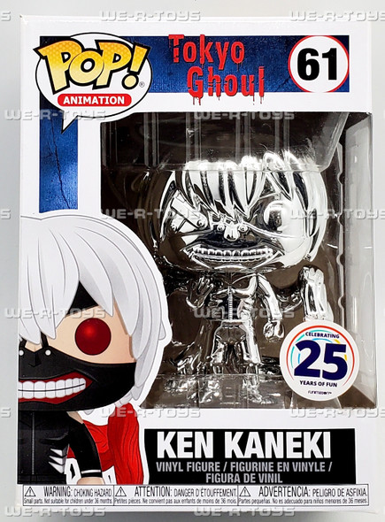 Funko POP Animation Tokyo Ghoul Ken Kaneki Silver Chrome 61 Vinyl Figure