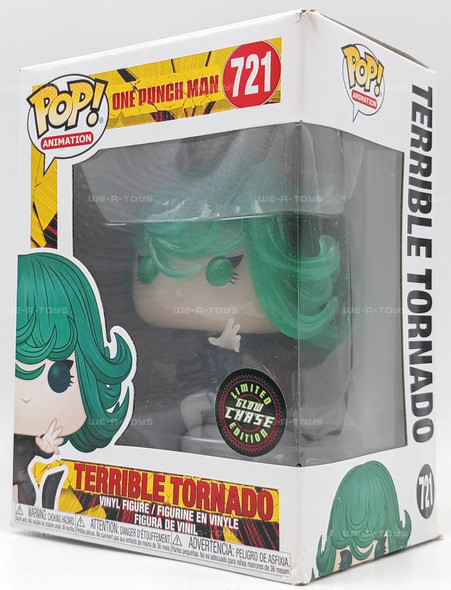 Funko Pop! Animation #721 One Punch Man Terrible Tornado Glow Chase Vinyl Figure