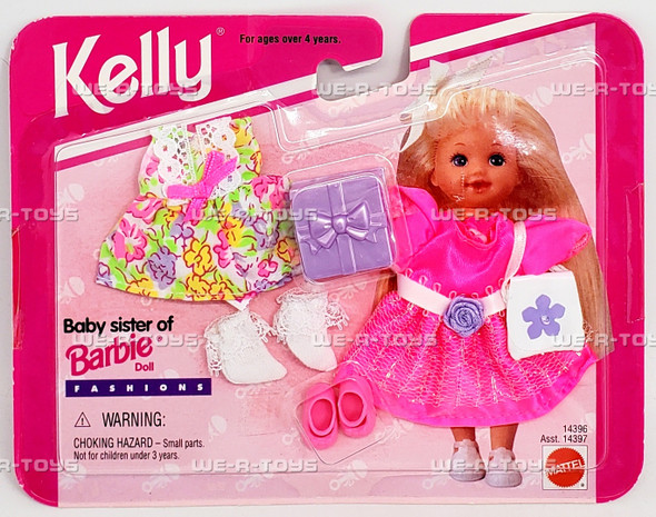 Kelly Baby Sister of Barbie My Fashion Wish List Party Themed Doll Fashions 1995