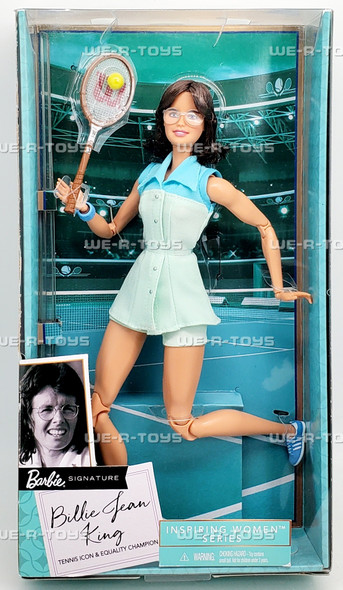 Billie Jean King Doll Barbie Inspiring Women Series 2019 Mattel GHT85