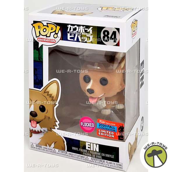 Funko POP Animation Cowboy Bebop Flocked EIN 84 Vinyl Figure