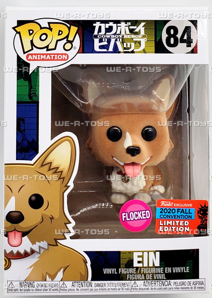 Funko POP Animation Cowboy Bebop Flocked EIN 84 Vinyl Figure
