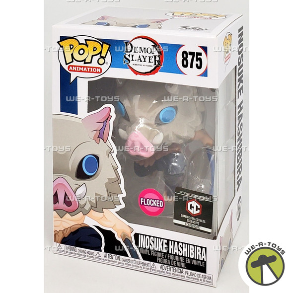 Funko POP Animation Demon Slayer Inosuke Hashibira Flocked 875 Vinyl Figure