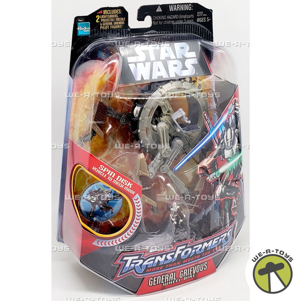 Star Wars Transformers Crossover General Grievous Wheel Bike Action Figure 2005