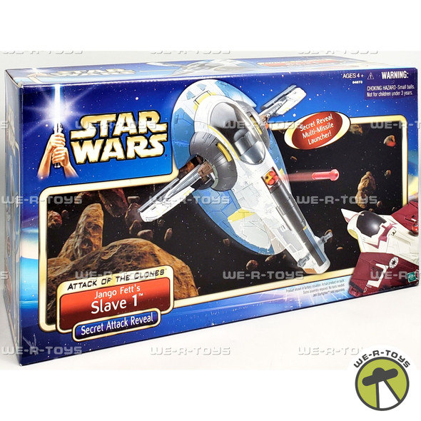 Star Wars Attack of The Clones Jango Fett's Slave 1 Secret Attack Reveal Vehicle