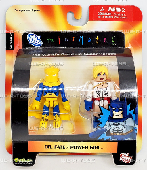 DC Minimates Series 2 Dr. Fate and Power Girl Action Figure Set 2006 DC Direct
