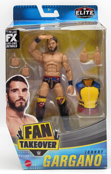 WWE Johnny Gargano Elite Collection Fan Takeover Action Figure 2020 Mattel GWV78