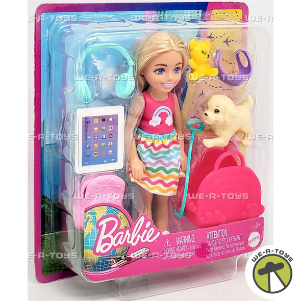 Barbie Chelsea Doll Travel Set with Puppy 2022 Mattel HJY17