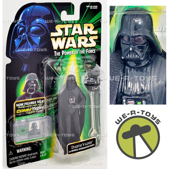 Star Wars Power of The Force Darth Vader Figure with COMMtech Chip 1999 Hasbro