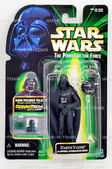 Star Wars Power of The Force Darth Vader Figure with COMMtech Chip 1999 Hasbro