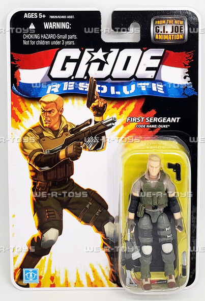 G.I. Joe Resolute First Sergeant Duke Wave 13 Action Figure 2008 Hasbro 78826