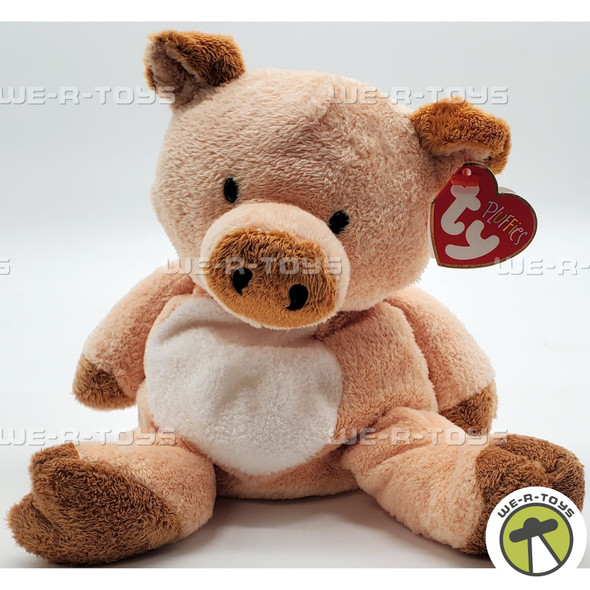 Ty Beanie Pluffies Corkscrew the Pig Plush