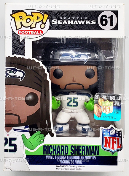 Funko POP Football Seattle Seahawks Richard Sherman 61 Vinyl Figure