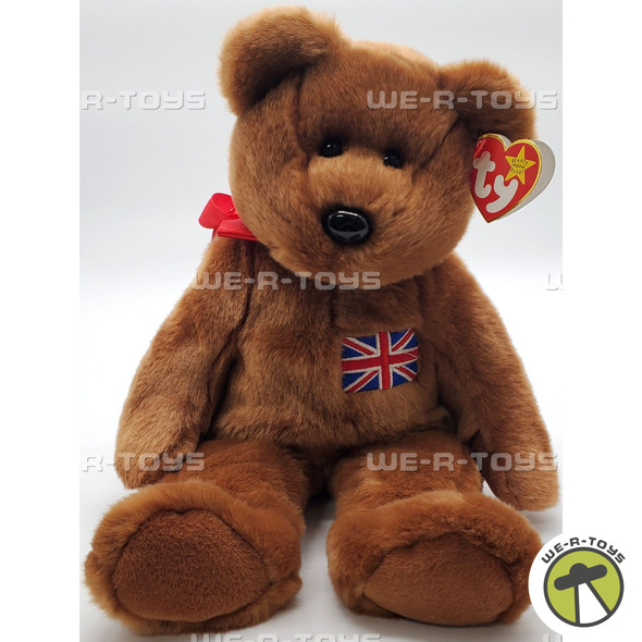 Ty Beanie Buddies Brittania the Bear Plush United Kingdom Exclusive
