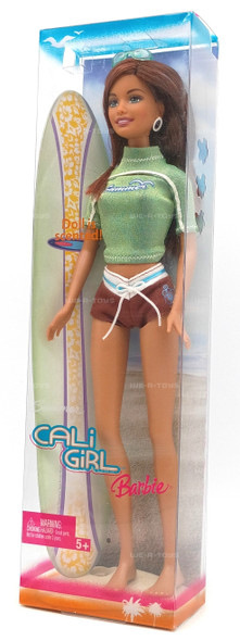 Summer Cali Girl Surfer Barbie Doll In Surfing Fashion 2004 Mattel G8665