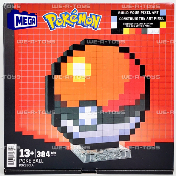MEGA Pokémon Poke Ball 384 Piece Building Toy 6 Inches Tall