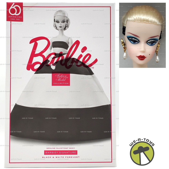 Barbie Fashion Model Collection Black & White Forever Silkstone Barbie Doll