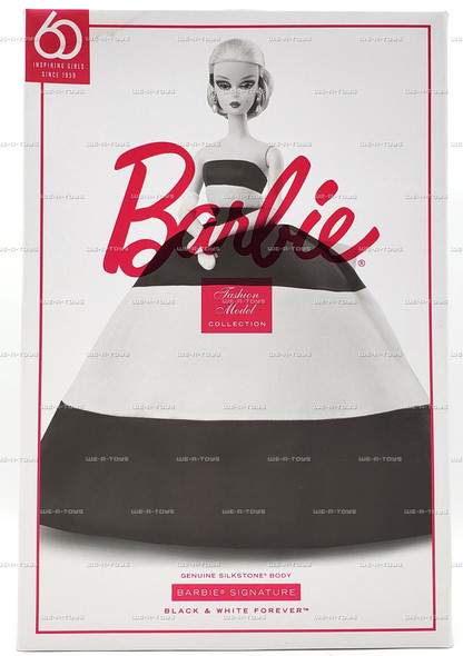 Barbie Fashion Model Collection Black & White Forever Silkstone Barbie Doll