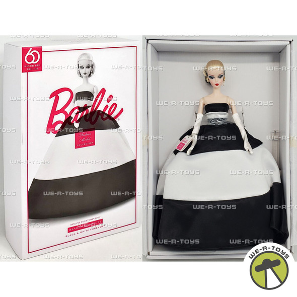 Barbie Fashion Model Collection Black & White Forever Silkstone Barbie Doll