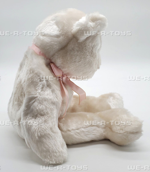 Ty Beanie Buddy Mugungwha the Bear with Pale Pink Ribbon Plush 2002
