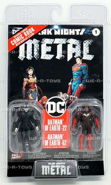 DC Direct Page Punchers Batman Who Laughs & Red Death Figures with Comic Book